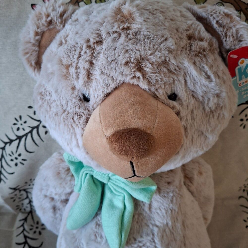 Lot of 2 Kid Connection 16” Brown Teddy Bear Plush Stuffed Animal + Hallmark Bea - Picture 8 of 11
